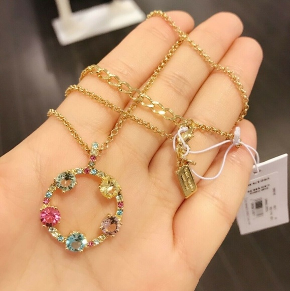 Kate Spade o0ru1787 Carnival Crystal necklace Mult - Picture 2 of 3